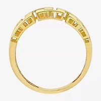 Greek Key Mens 14K Gold Fashion Ring