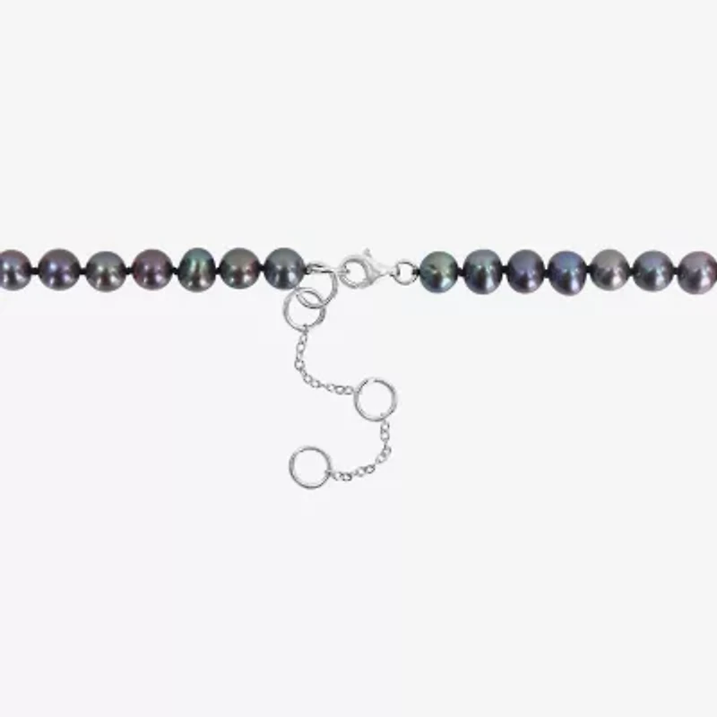 Mens Black 19 Inch Strand Necklace