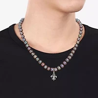 Mens Black 19 Inch Strand Necklace