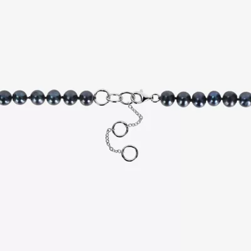 Mens Black 19 Inch Strand Necklace