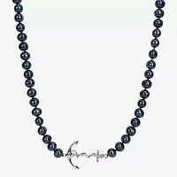 Mens Black 19 Inch Strand Necklace