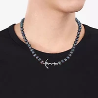 Mens Black 19 Inch Strand Necklace