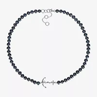 Mens Black 19 Inch Strand Necklace