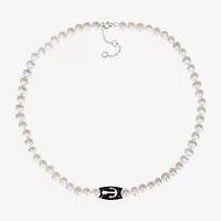 Mens White 19 Inch Strand Necklace