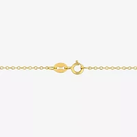 Womens Genuine Green Peridot 18K Gold Over Silver Butterfly 17 Inch Pendant Necklace