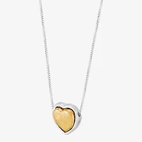 Silpada Womens Sterling Silver Heart 16 Inch Pendant Necklace