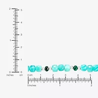 Silpada Womens Green Amazonite Sterling Silver 40 Inch Beaded Necklace