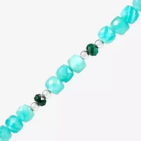 Silpada Womens Green Amazonite Sterling Silver 40 Inch Beaded Necklace