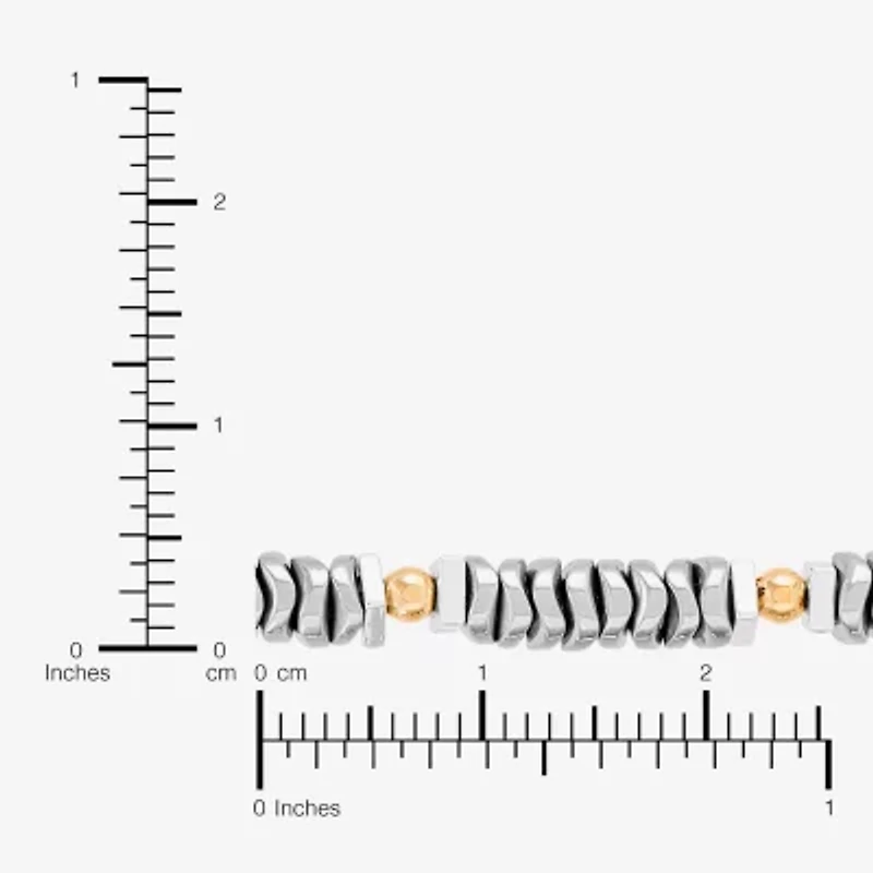 Silpada Womens Black Hematite Sterling Silver Beaded Bracelet
