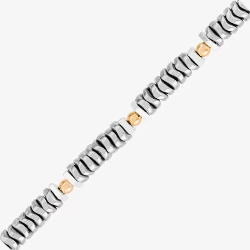 Silpada Womens Black Hematite Sterling Silver Beaded Bracelet