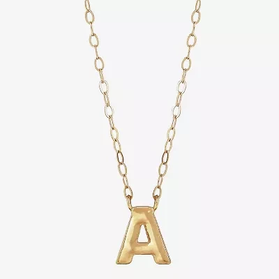 Limited Quantities! Womens 10K Gold 18 Inch Pendant Necklace
