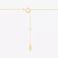 LIMITED QUANTITIES! Womens 10K Gold 18 Inch Block Initial Pendant Necklace