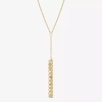 Limited Quantities! Womens 14K Gold 17 1/2 Inch Y Necklace