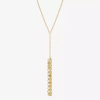 Limited Quantities! Womens 14K Gold 17 1/2 Inch Y Necklace