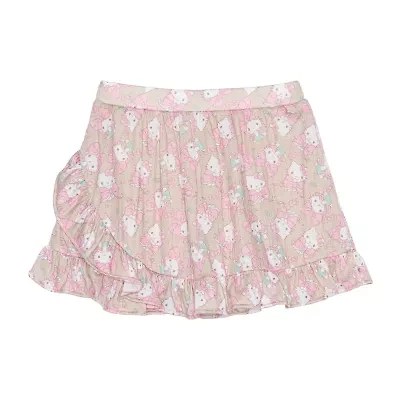 Little & Big Kid Girls Hello Kitty Wrap Skirt