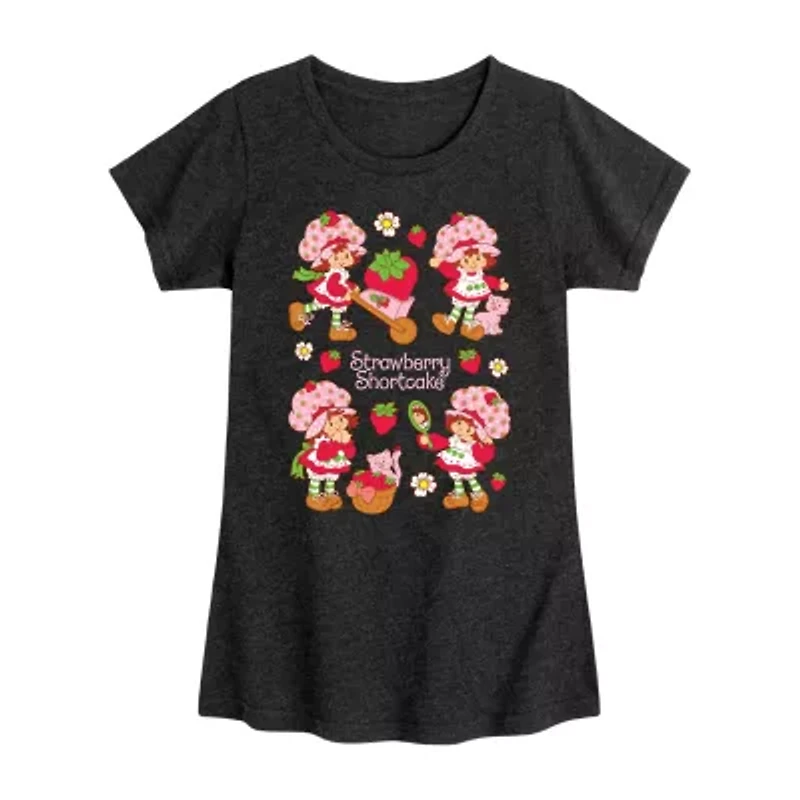 Strawberry Shortcake Big Kid Girls Crew Neck Short Sleeve T-Shirt