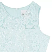 Rare Editions Big Kid Girls Embellished Sleeveless Flower Girl Fit + Flare Dress
