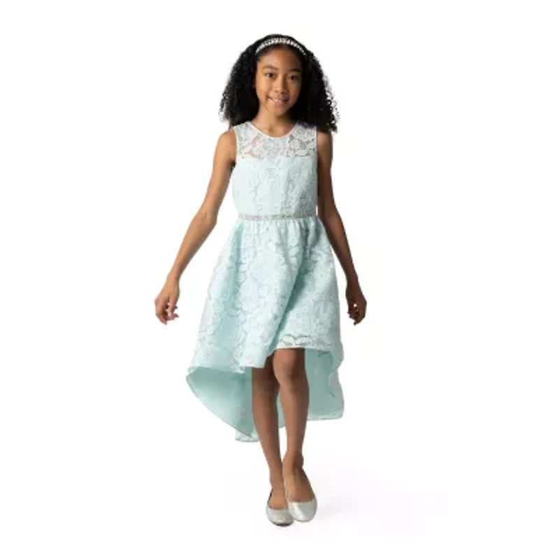 Rare Editions Big Kid Girls Embellished Sleeveless Flower Girl Fit + Flare Dress