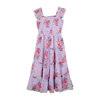 Rare Editions Big Kid Girls Embellished Sleeveless Floral Maxi Dress