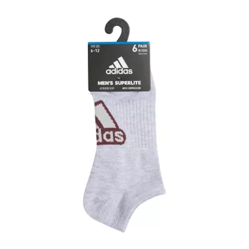 adidas Superlite Mens Multi-Pack 6 Pair No Show Socks