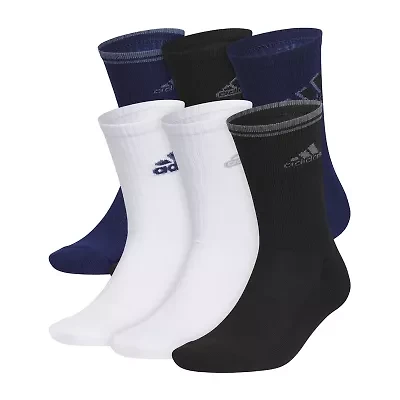 adidas Cushion Mix Mens 6 Pair Crew Socks