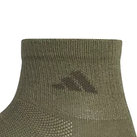 adidas All Day Training Mens Multi-Pack 3 Pair Quarter Ankle Socks