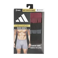 adidas Luxe Comfort Mens 3 Pack Boxer Briefs 5159307