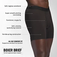 adidas Luxe Comfort Mens 3 Pack Boxer Briefs 5159307