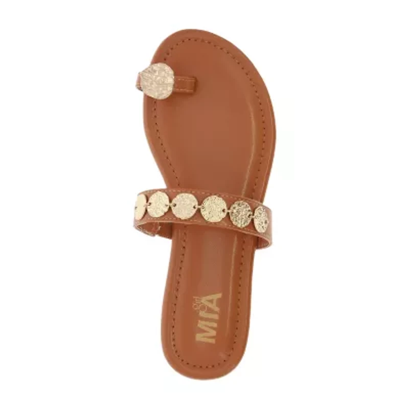 Mia Girl Womens Neutrals Slide Sandals