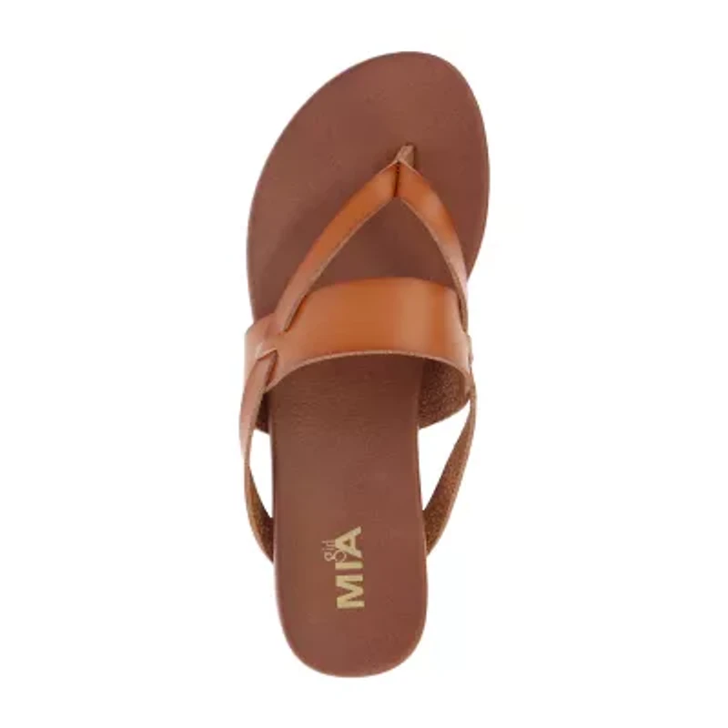 Mia Girl Womens Neutrals Flip-Flops