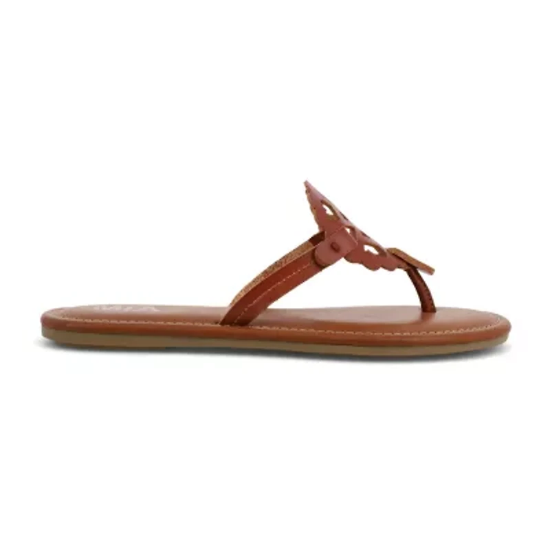 Mia Girl Womens Neutrals Flip-Flops