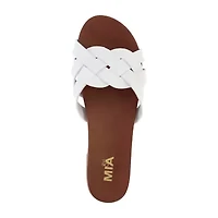 Mia Girl Womens Neutrals Slide Sandals