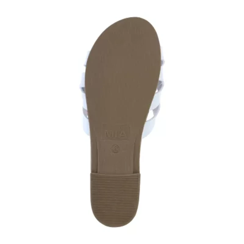 Mia Girl Womens Neutrals Slide Sandals