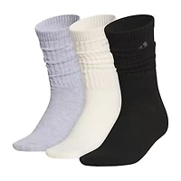 adidas Womens 3 Pair Crew Socks