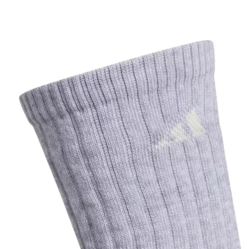 adidas Womens 3 Pair Crew Socks
