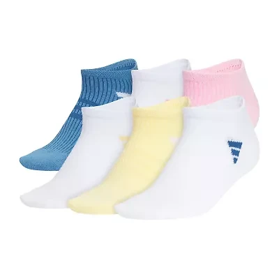 adidas Womens 6 Pair No Show Socks