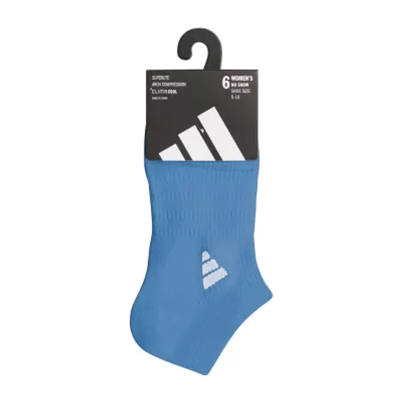 adidas Womens 6 Pair No Show Socks