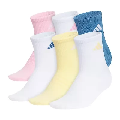 adidas Womens 6 Pair Quarter Ankle Socks