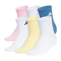 adidas Womens 6 Pair Quarter Ankle Socks