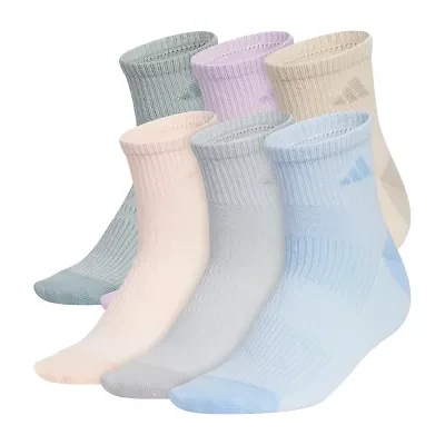 adidas Womens 6 Pair Quarter Ankle Socks