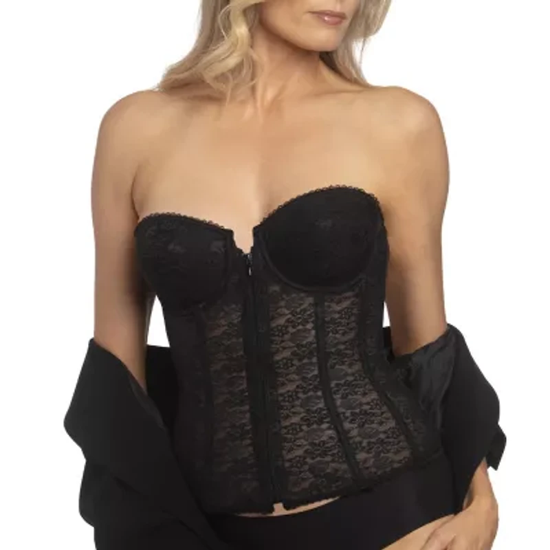 Dominique Womens Medium Support Longline Strapless Bra 8249