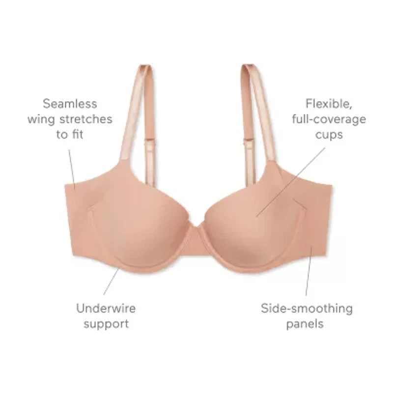 Warners® Women's No Side Effects® Seamless Comfort Underwire T-Shirt Bra-RA3061A