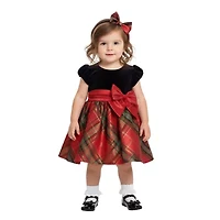Bonnie Jean Baby Girls Short Sleeve Cap Empire Waist Dress
