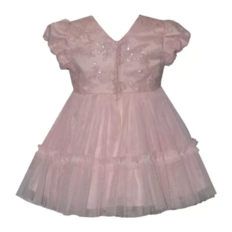 Bonnie Jean Baby Girls Short Sleeve A-Line Dress