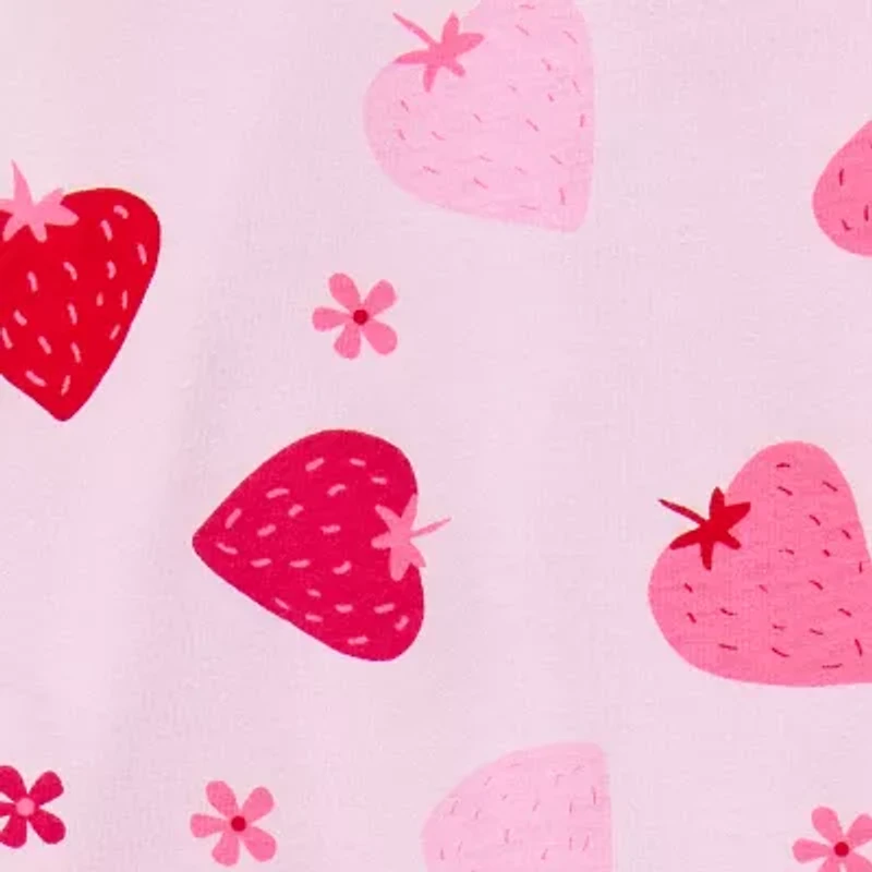 Okie Dokie Toddler & Little Girls Short Sleeve Drop Waist Dress