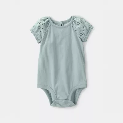 Oshkosh Baby Girls Crew Neck Short Sleeve Bodysuit