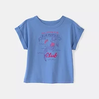 Carter's Toddler Girls Round Neck Short Sleeve Regular Fit Graphic T-Shirt