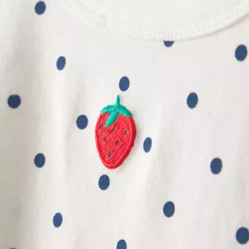 Carter's Toddler Girls Round Neck Short Sleeve T-Shirt