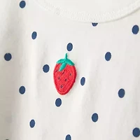 Carter's Toddler Girls Round Neck Short Sleeve T-Shirt