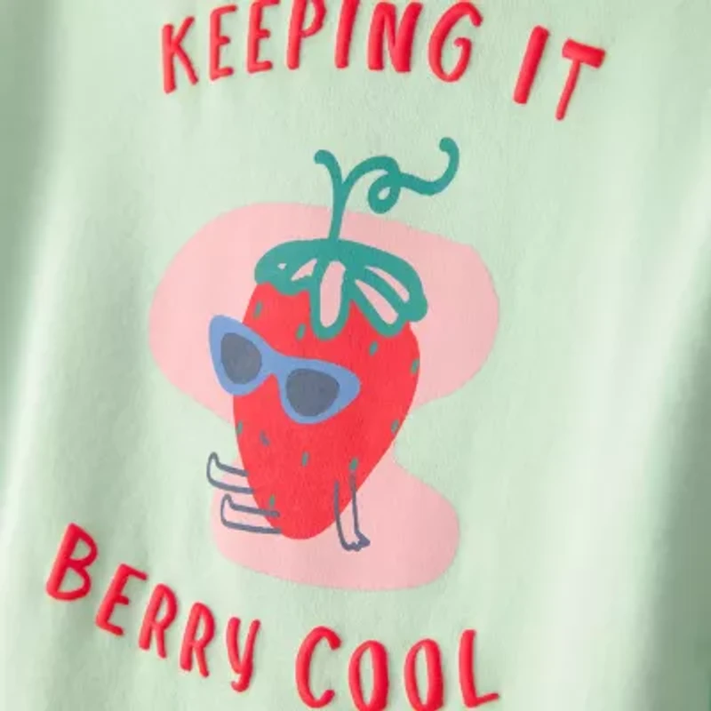 Carter's Toddler Girls Round Neck Long Sleeve Sweatshirt